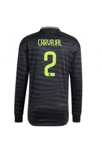 Real Madrid Daniel Carvajal #2 Voetbaltruitje 3e tenue 2022-23 Lange Mouw